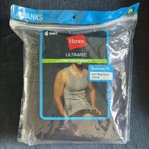 NWT Hanes XL 4 Pack of Tanks